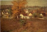 John Ottis Adams Canvas Paintings - Our Village 1902